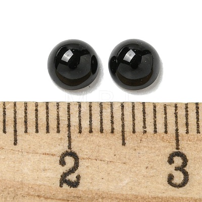 Natural Black Stone Cabochons G-Q173-01A-17-1