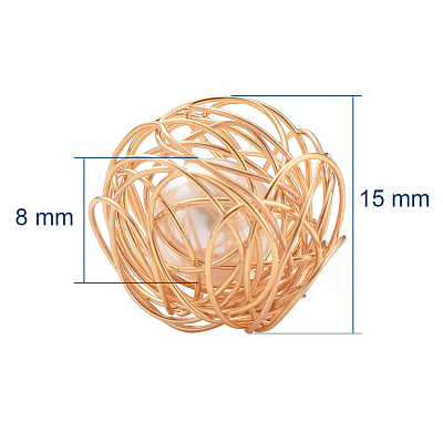 Copper Wire Beads X-PALLOY-JF00396-1