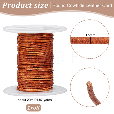 20M Round Cowhide Leather Cord WL-WH0015-01A-01-1