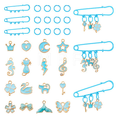 DIY Brooch Making Kits DIY-TA0014-89-1