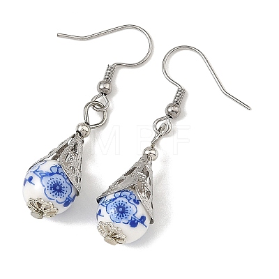 304 Stainless Steel Dangle Earrings PR-EJEW-JE07485-1