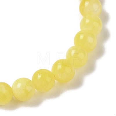 6mm Round Dyed Natural Jade Imitation Beeswax Braided Bead Bracelets for Women Men BJEW-C067-01A-05-1