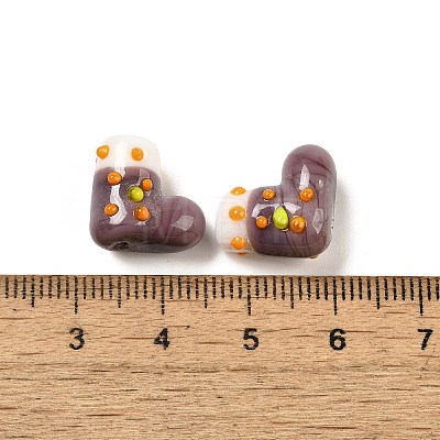 Handmade Lampwork Bumpy Beads Strands LAMP-U001-01C-1-1