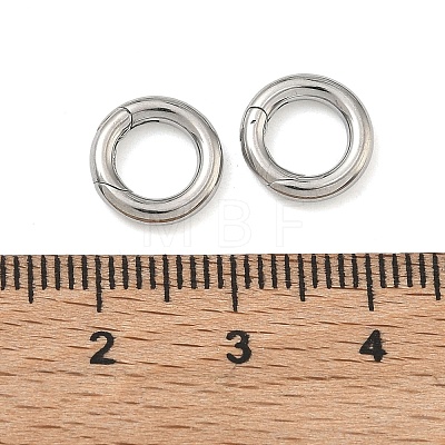 304 Stainless Steel Spring Gate Rings STAS-L022-579P-1