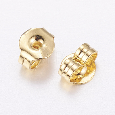 Brass Ear Nuts KK-P130-097G-1