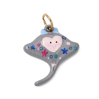 Printed 304 Stainless Steel Pendants SA-CBA59B8-04B-G-1