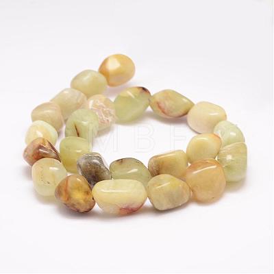 Natural Xiuyan Jade Bead Strands G-K153-D32-1