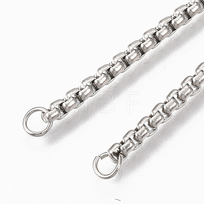 Adjustable 304 Stainless Steel Slider Bracelets Making STAS-T050-030P-1