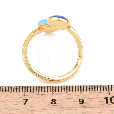 Brass Cuff Open Rings for Women KK-CBA17E5-01G-1