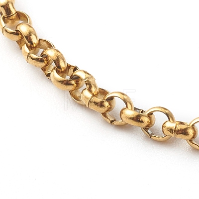 304 Stainless Steel Rolo Chain Bracelets BJEW-JB06447-03-1