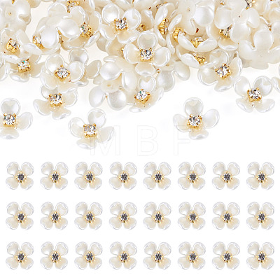 80Pcs Resin Bead Caps KY-TADJ0001-11-1