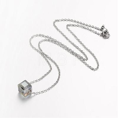 316 Surgical Stainless Steel Pendant Necklaces NJEW-JN01601-1