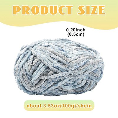 Soft Crocheting Polyester Yarn YCOR-FZC0001-01F-1