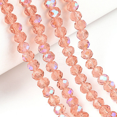 Electroplate Glass Beads Strands LS-EGLA-A034-T10mm-L24-1