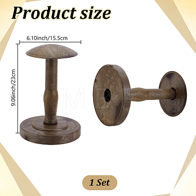 Plastic Dome Shaped Stem Hat Rack AJEW-WH0696-552-1