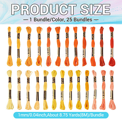 Polyester Embroidery Floss OCOR-TA0002-83B-1
