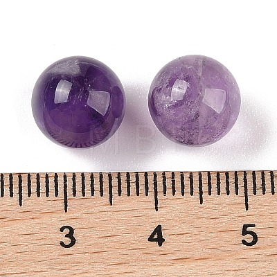 Natural Amethyst No Hole Sphere Beads G-K353-04A-03-1