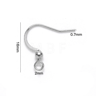 304 Stainless Steel French Earring Hooks X-STAS-S111-004-1