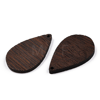 Natural Wenge Wood Pendants WOOD-T023-28B-01-1