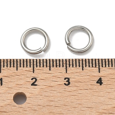 Tarnish Resistant 304 Stainless Steel Open Jump Rings STAS-E067-11-9mm-1