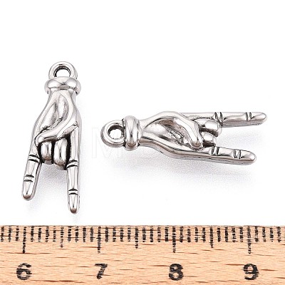 304 Stainless Steel Pendants STAS-T065-21A-P-1