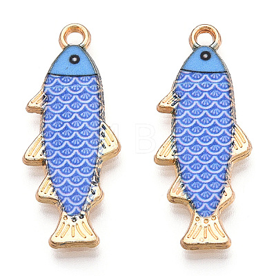 Alloy Enamel Pendants FIND-C037-16G-02-1-1