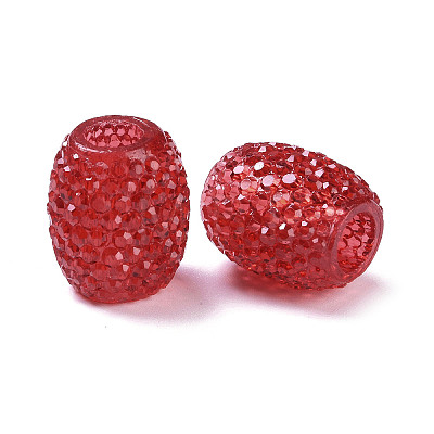 Transparent Resin European Jelly Colored Beads RESI-B025-01A-01-1