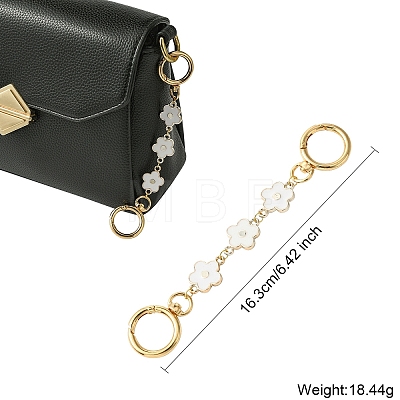 Plastic Enamel Flower Link Bag Strap FIND-YW00001-01-1