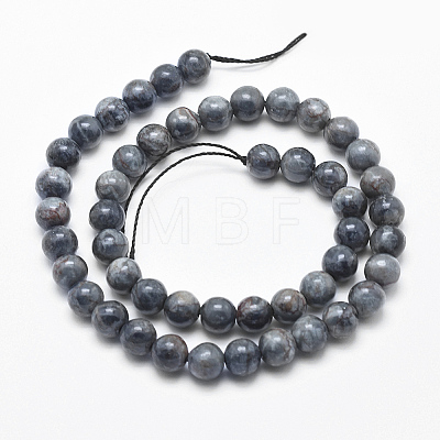 Natural Marble Beads Strands G-K211-6mm-B-1