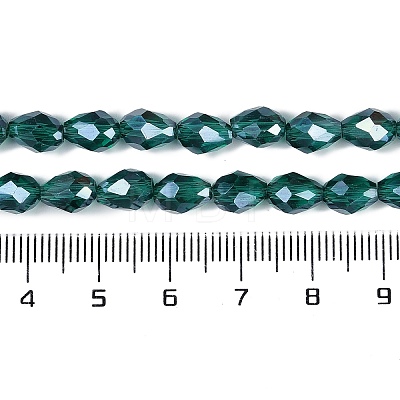 Transparent Electroplate Glass Beads Strands LS-EGLA-N013-T6mm-B24-1