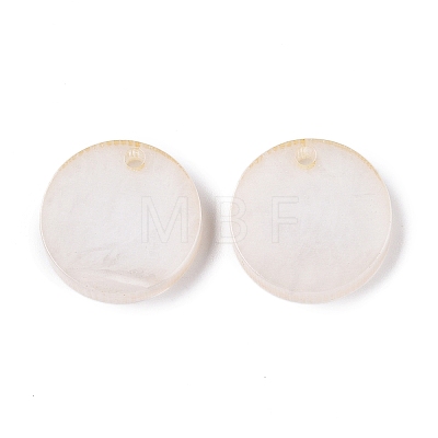 Opaque Resin Pendants RESI-T058-03H-1