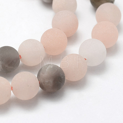 Natural Multi-Moonstone Beads Strands G-E365-06-6mm-1