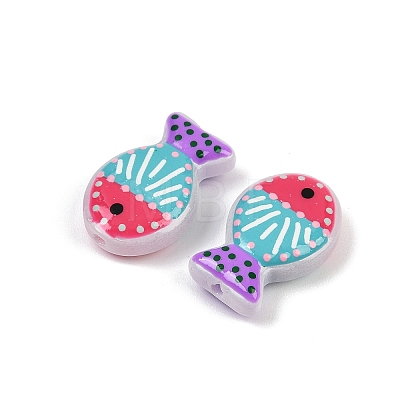 Baking Paint Glass Beads LAMP-F036-02G-1