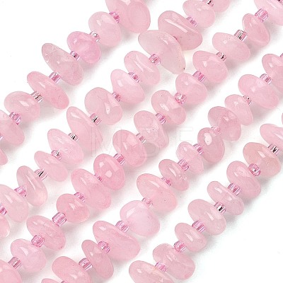 Natural Rose Quartz Beads Strands G-F821-B02-01-1