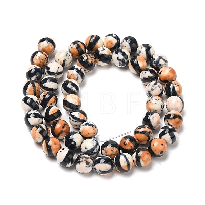 Synthetic Ocean White Jade Bead Strands G-J350-10mm-03-1