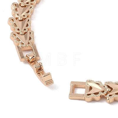 Brass Link Chain Bracelets for Women Men BJEW-P324-01G-KCG-1