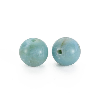 Round Imitation Gemstone Acrylic Beads OACR-R029-12mm-06-1