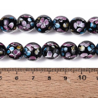 Handmade Lampwork Beads Strands LAMP-Q041-08A-1