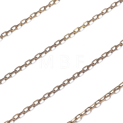 Brass Cable Chains X-CHC011Y-AB-1