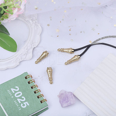 4Pcs Brass Cord Ends KK-CA0003-73B-1