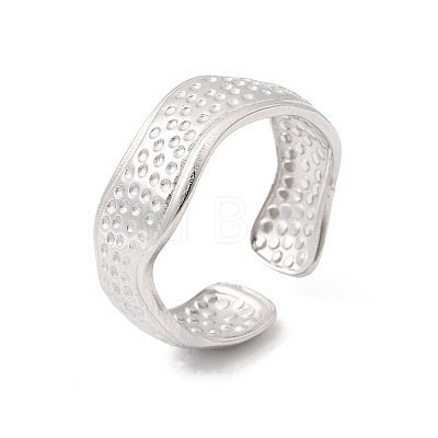 304 Stainless Steel Cuff Open Rings RJEW-P188-02B-P-1