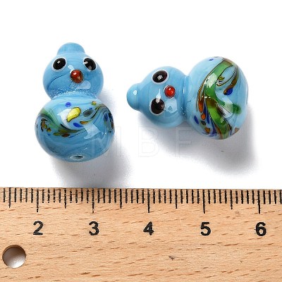 Handmade Lampwork Beads Strands LAMP-A005-04E-1