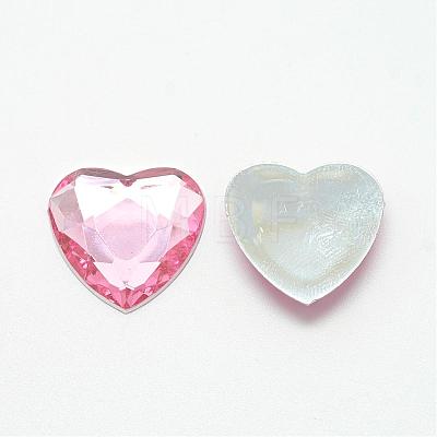 Acrylic Rhinestone Flat Back Cabochons GACR-Q009-25x25-07-1