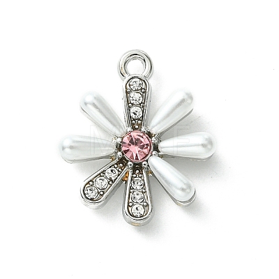 Alloy and Rhinestone Pendant FIND-Z045-01B-P-1