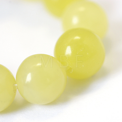 Natural Lemon Jade Round Bead Strands X-G-E334-6mm-07-1