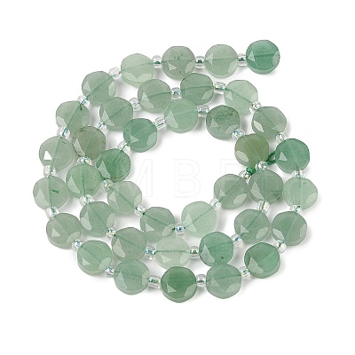 Natural Green Aventurine Beads Strands G-N342-77B-1