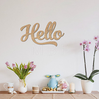 Laser Cut Unfinished Basswood Wall Decoration WOOD-WH0113-123-1