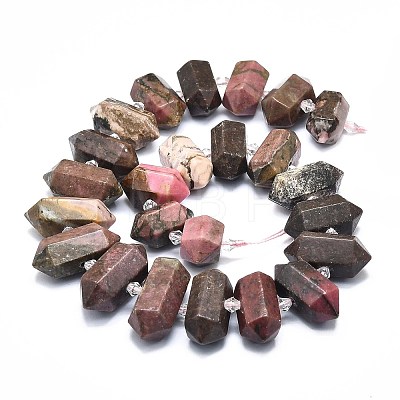 Natural Rhodonite Beads Strands G-F715-046-1