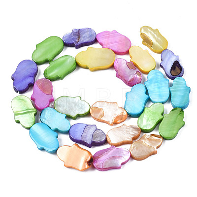 Natural Freshwater Shell Beads Strands SHEL-S278-02-B02-1