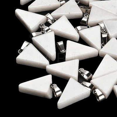 Natural White Jade Pendants G-B127-04P-05-1
